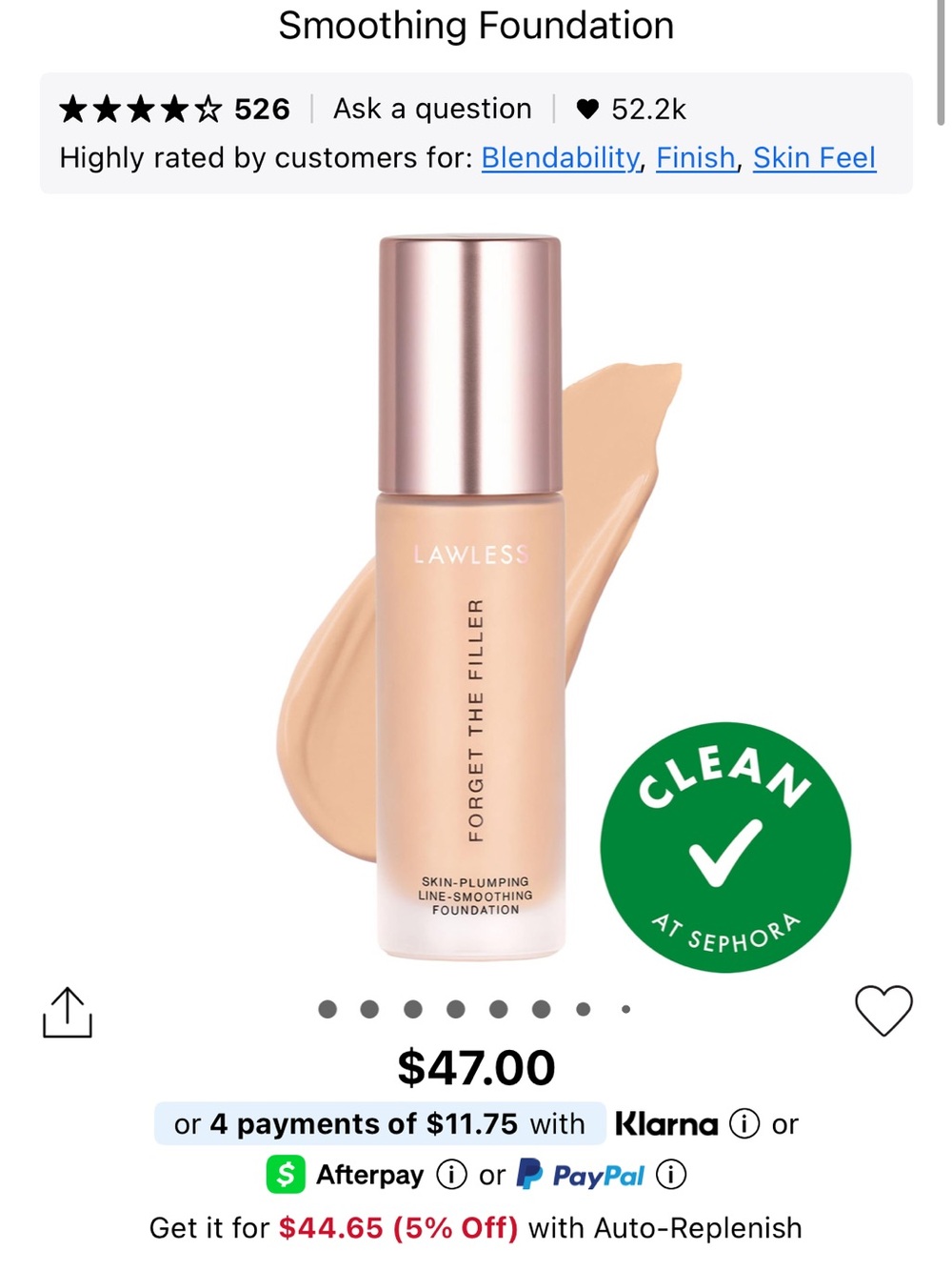 LAWLESS Forget The Filler Smoothing Foundation - Light Beige